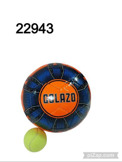 Imagen de PELOTA GOLAZO DE LUJO NARANJA Y AZUL 12.25